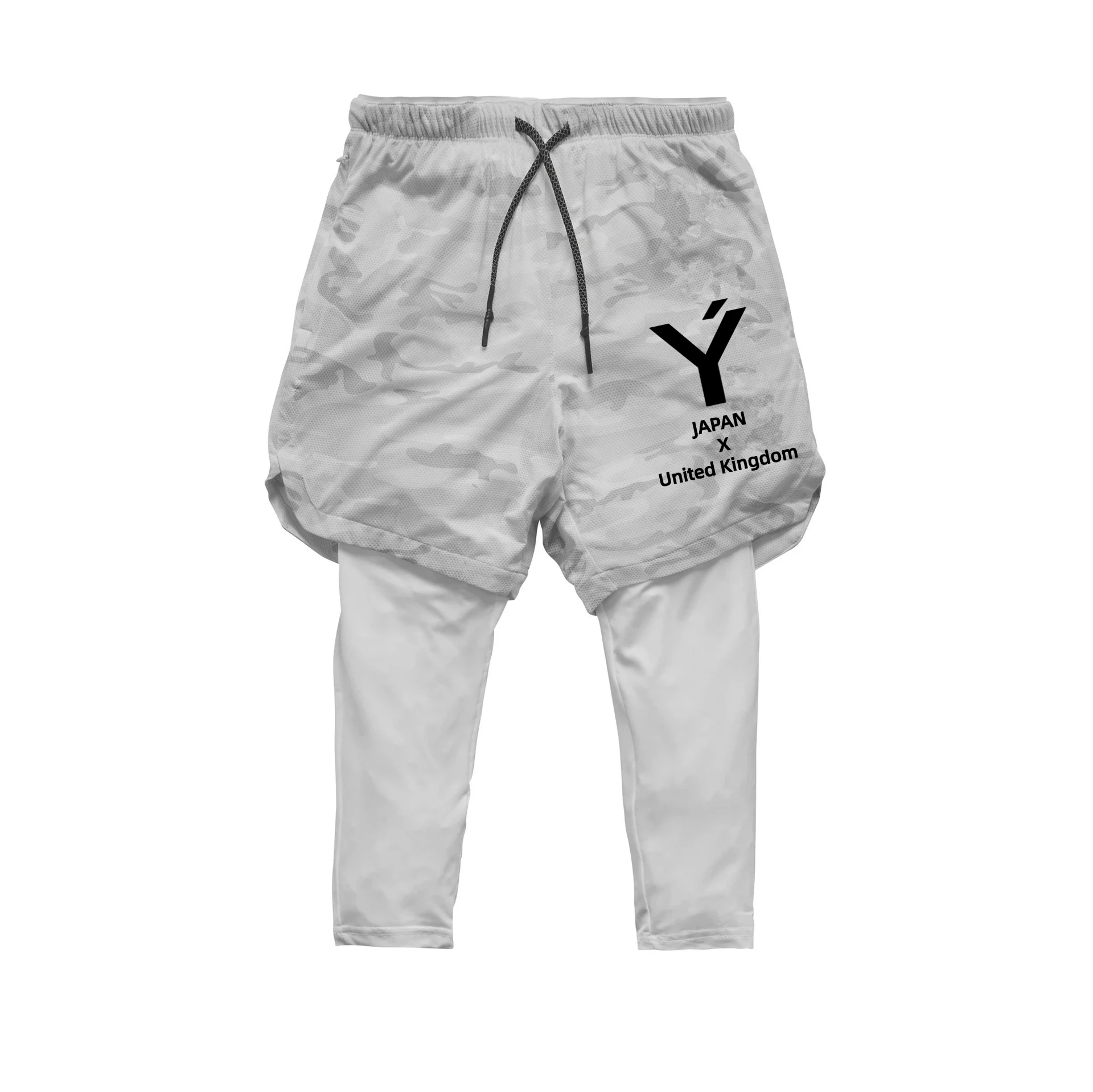 Новинка 2020 спортивные штаны для бега мужские шорты и леггинсы 2 в 1 спортивная