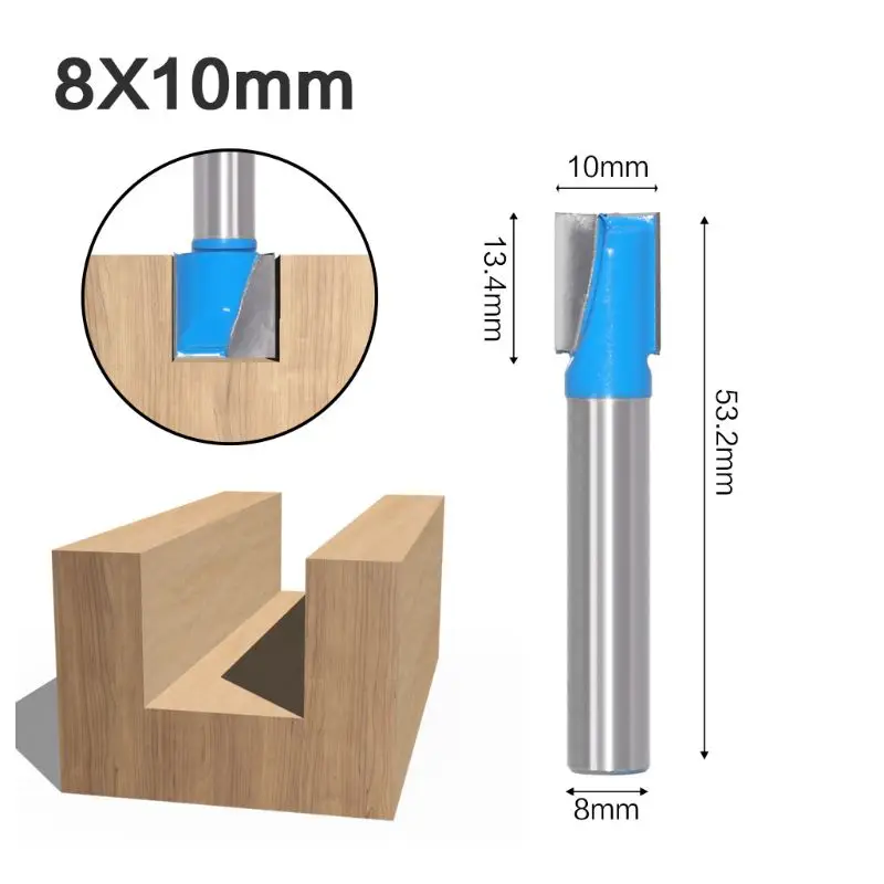 

5pcs/set 8mm Shank Cleaning Bottom Engraving Solid Carbide Router Bits Woodwork