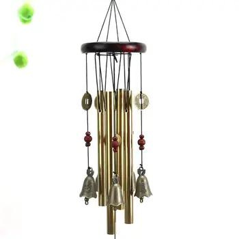 

Metal Wood Alloy Copper Bell Wind Chime Creative Home Decoration Pendant Pendant Chinese Store Style