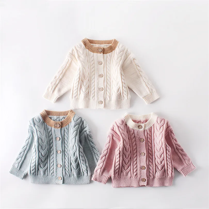 

Baby Cardigan Autumn Winter Newborn Boys Girls Sweaters Toddler Baby Sweater Cotton Knitted Baby Sweater Jacket Coat Clothes