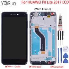 5," для Huawei P8 Lite PRA LA1 LX1 LX2 LX3 ЖК-дисплей с сенсорным экраном дигитайзер в сборе с заменой рамы Бесплатные инструменты