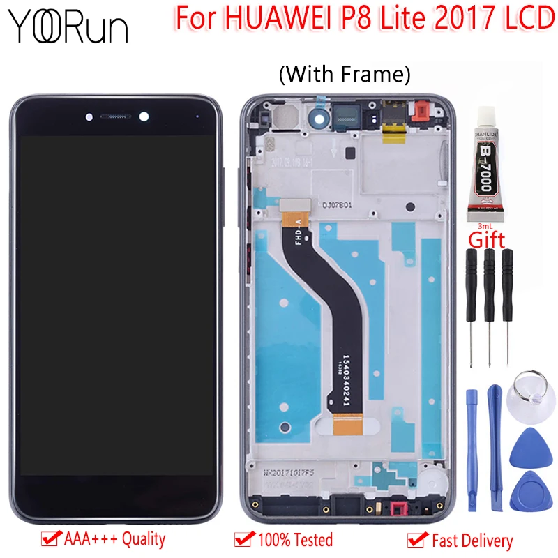 ЖК-дисплей 5 2 дюйма для Huawei P8 Lite 2017 PRA LA1 LX1 LX2 LX3 дисплей с сенсорным экраном и