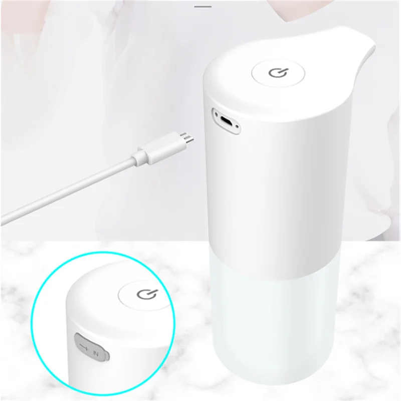 Dispensador automático de jabón líquido con Sensor inteligente, dispensador automático de espuma sin contacto con carga USB