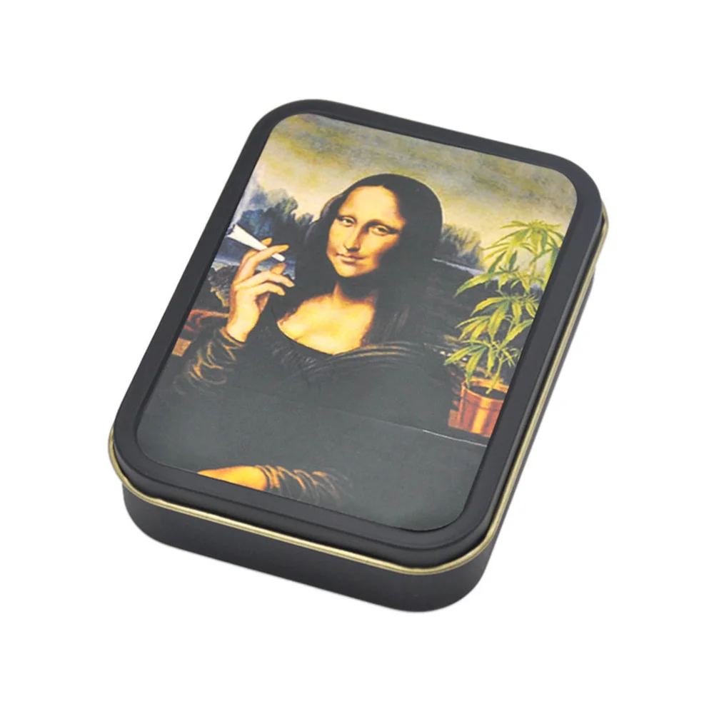 Smoking Metal Tobacco Box Cigarette Case Cigar Tobacco Holder Pocket Box Storage Container Gift Box Hot Sale