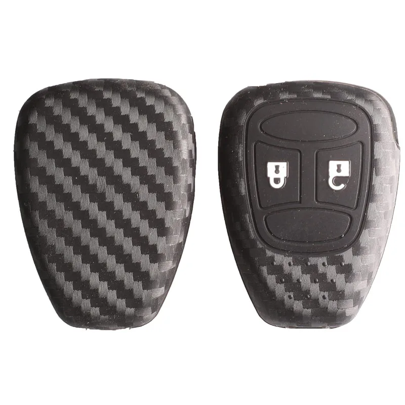 Keyforkess custodia a 2 pulsanti con chiave in carbonio per Chrysler 300 PT Cruiser Sebring Dodge calibre Nitro Jeep Compass Liberty telecomando Fob - H5d963cb2035344dc9d2cf3c82d910612X