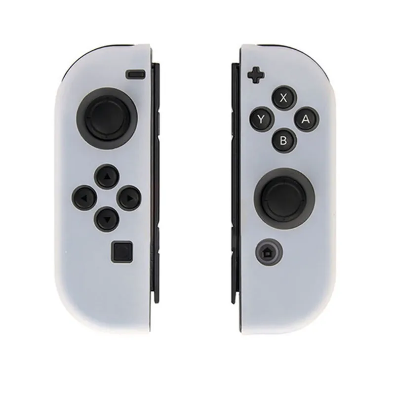 1 Set Diy Switch Gamepad Silica Gel Joypad Protector Case Anti Fingerprint Shock Absorption Cover For Nintendo Switch Joystick 