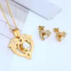 OUFEI Fish Heart  Wholesale Jewellery Stainless Steel Jewelry Sets For Women Earring And Necklace Sets Fashion African Jewelry ► Photo 1/5