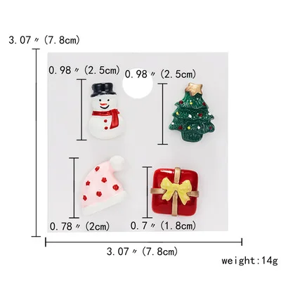 1 комплект, Рождественская эмалированная брошь с рисунком, значки Санта-Клауса, Рождественская елка, снеговик, лось, броши на булавке, новогодний декор, подарок для женщин и детей - Цвет: 6