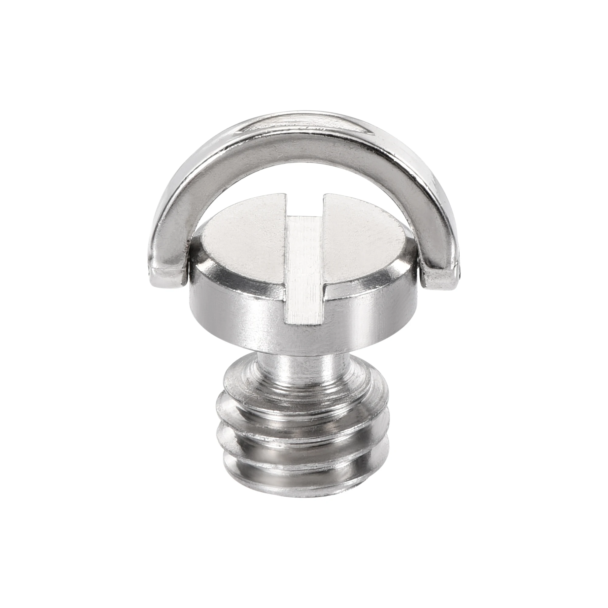 Uxcell D Shaft D-Ring 3/8&quot Mounting Screw Adapter 0.24&quot Thread Length for Camera Tripod Stainless Steel | Обустройство дома