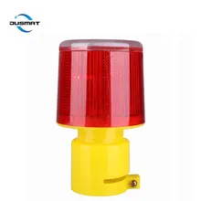 Clignotant LED solaire de sécurité routière, clignotant rouge, lumière d'urgence 