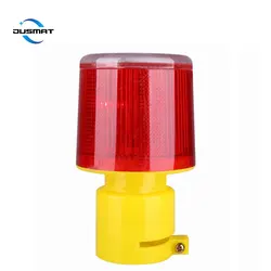 Clignotant LED solaire de sécurité routière, clignotant rouge, lumière d'urgence 