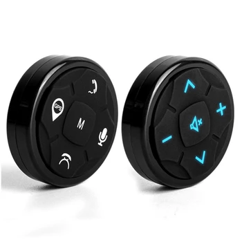 

10Key Car Steering Wheel Controller Wireless Music DVD GPS Navigation Steering Wheel Radio Remote Control Button Black