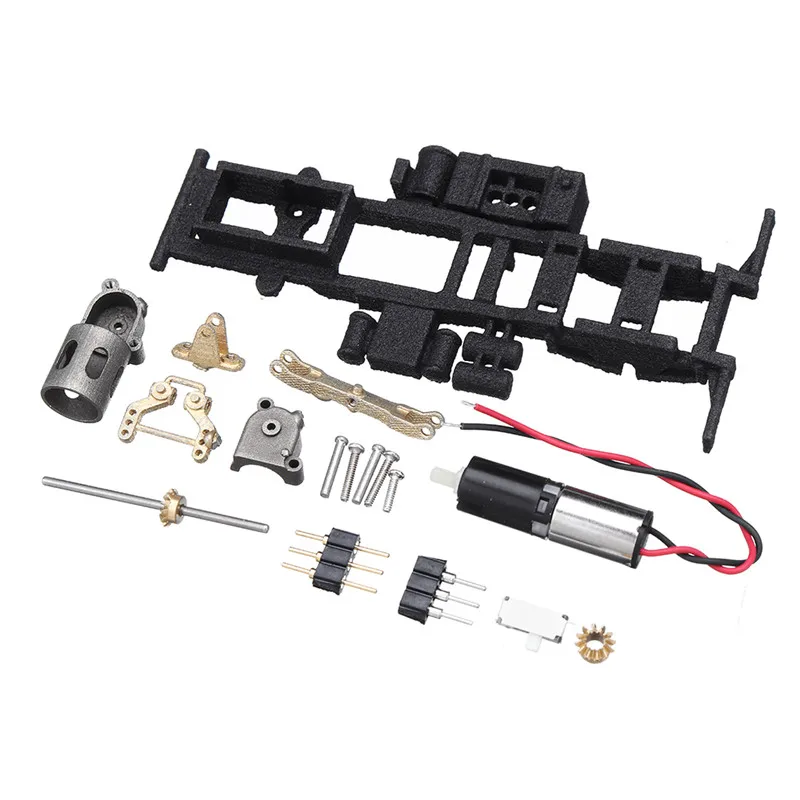 

DasMikro Das87 DS87E01 6mm Planetary Gear Motor Two-Axle RWD Truck Chassis Quick Plastic and Brass DIY Kit RC Car Parts