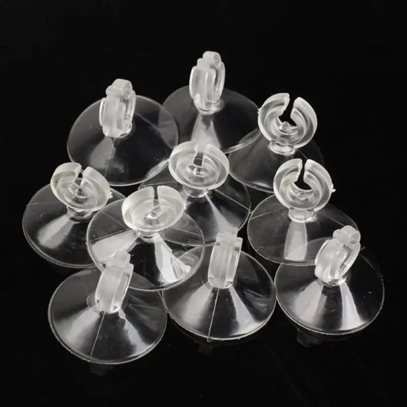 

10Pcs Aquarium Sucker Silicone Suction Cup Holder Sucker for Fish Tank Pump Airline Tube 4/6mm Aquatic Pet Supplies