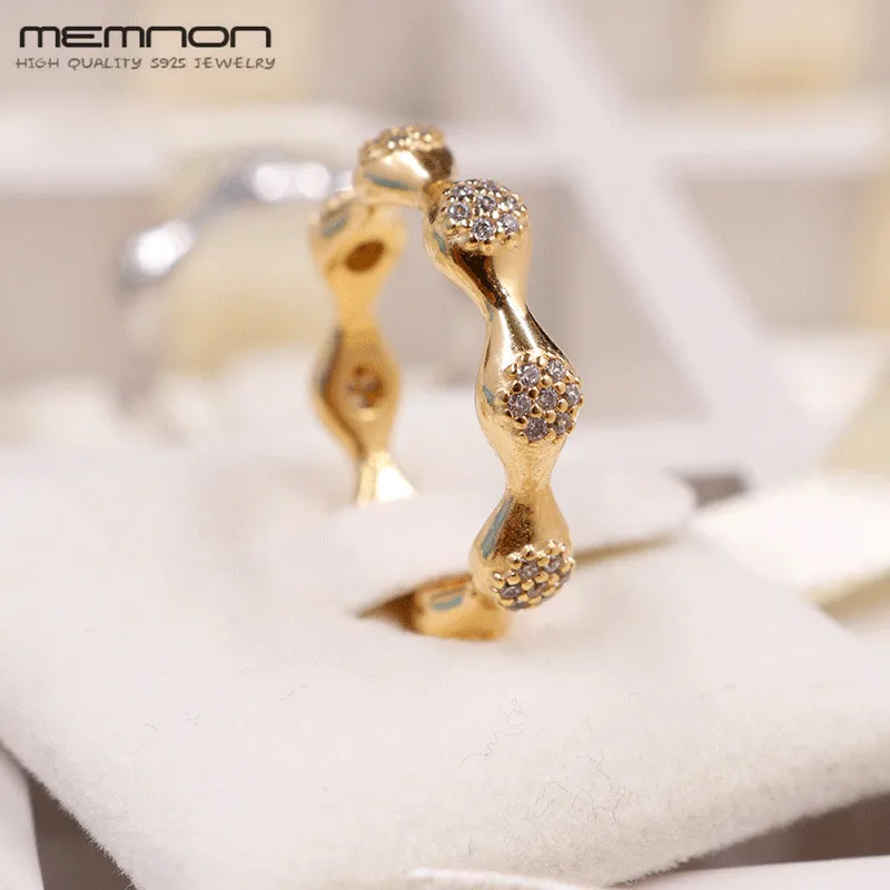 Memnon Новая Осенняя Коллекция love pods кольцо из серебра 925 пробы для женщин anillos с розовым и золотым цветом серебряные ювелирные изделия