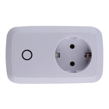 

100V-240V 2.4G Wireless WIFI Phone Remote Control Smart Power Plug Timer Socket Switch White Home Appliance EU Plug