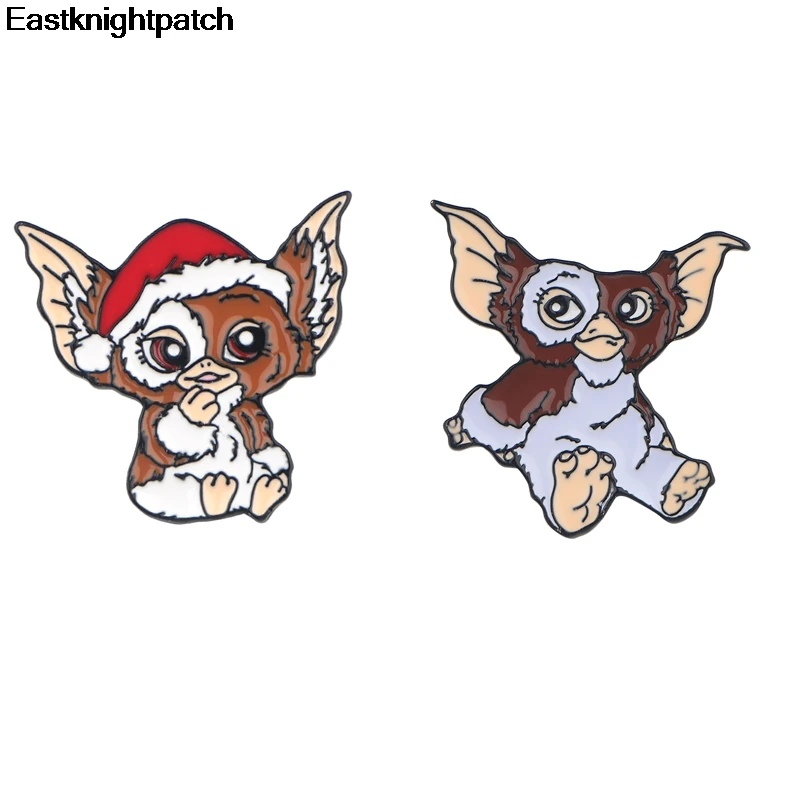 Gremlins пара мультфильм цинковый сплав галстук булавки значки para рубашка сумка