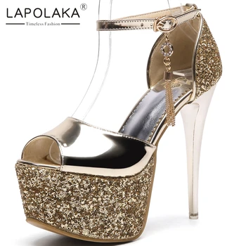 

Doratasia 2020 Hot Sale Large Size 43 Women Shoes Woman Thin High Heels Platform Summer Party Sandals Female