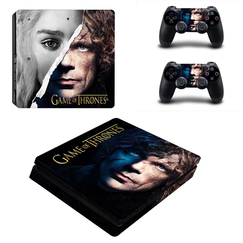 PS4 тонкие наклейки Игра престолов PS 4 Play станция 4 тонкий кожи Стикеры для playstation 4 тонкая консоль и контроллер