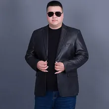 Мужской костюм из овчины, мужской костюм из натуральной кожи, Мужская трендовая кожаная верхняя одежда