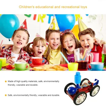 

Air Car Experiment Diy Science Small Production Experiment Model For Teenagers Manual Class Air Compression Power Car