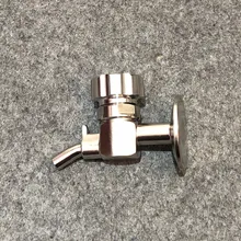 Санитарный тройной зажим пробный клапан 1," TC