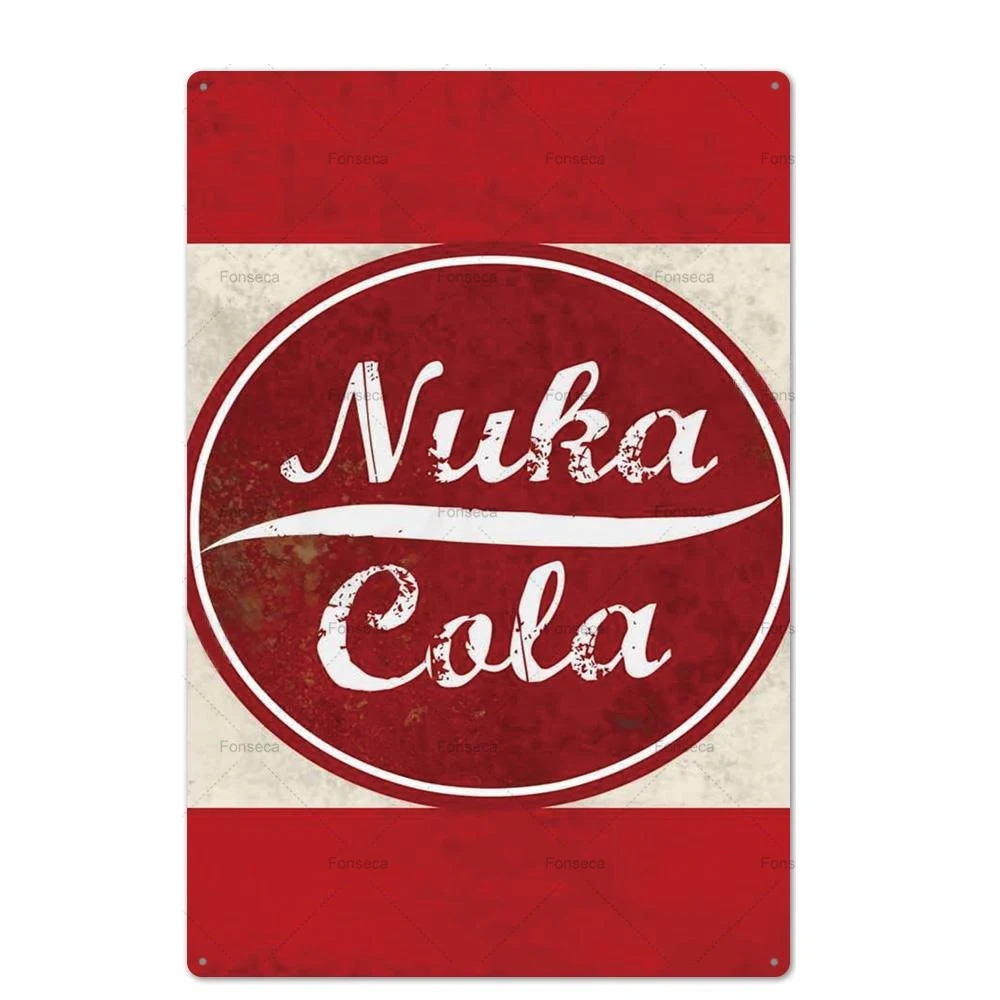 PANAGG Nuka Cola Vintage Blechschild - Retro Wanddekoration 30,5x20,3 Cm
