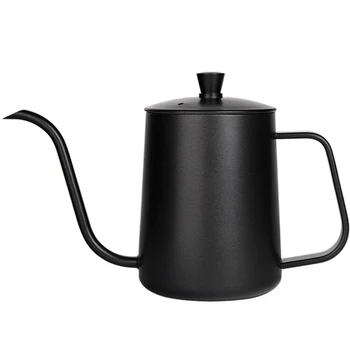 

600ml Stainless Coffee Pot Long Mouth Hand Coffee Pot Coffee Maker Europe Milk Pot Tea Pot Coffee Maker Home Espresso Pot DA60KF