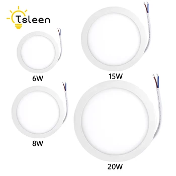 

6W/15W/20W LED Panel Light Recessed Ceiling Spot Lamp Home Round Downlight For Indoor Office Commercial Use Slim Concealed