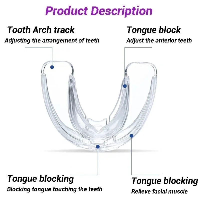 3pcs/set Dental Tooth Orthodontic Appliance Trainer for Alignment Braces 3 Phases Teeth Trainer