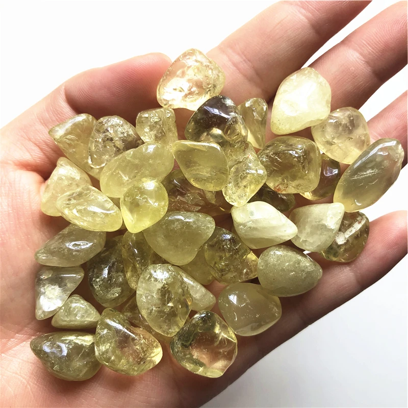 Yellow Dalmatian Jasper 15mm Tumbled Stone QTY12 Healing Crystal GROUNDING Reiki 
