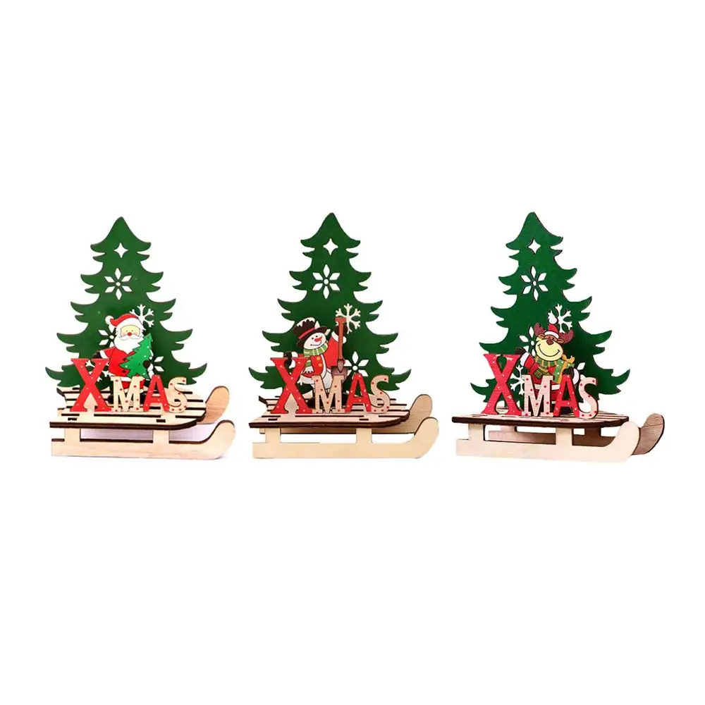 DIY Material Package Wood Christmas DIY Christmas Tree Christmas Decorations Santa Claus Entertainment Gift Manual Product