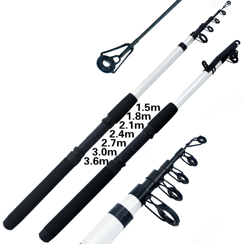 

1.5m-3.0m Carp Fishing Rod Feeder Hard Carbon Frp Fiber Telescopic Fishing Rod Fishing Pole Portable Travel Spinning Rod Ultra