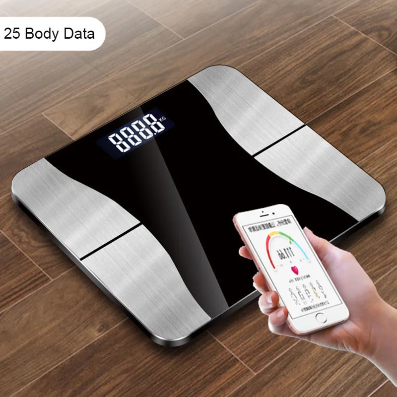 Хит, умные весы для ванной, напольные весы B mi, весы для жировых отложений, Bluetooth, шкала взвешивания человека, ЖК-дисплей, домашний баланс, 25 данных о теле