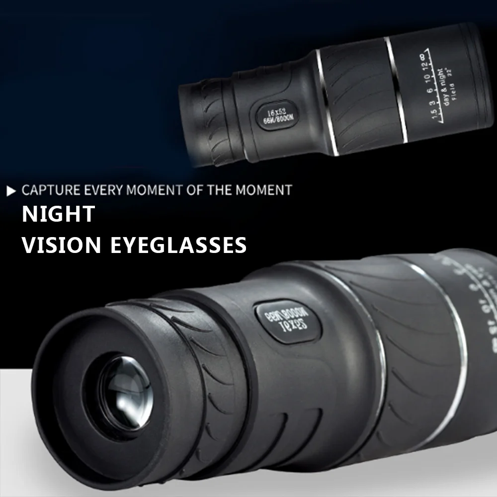 Night Vision Telescope Durable Portable Dual Tone 16X 8.9 Outdoors Mountaineering Phone Camera Monocular Telescope