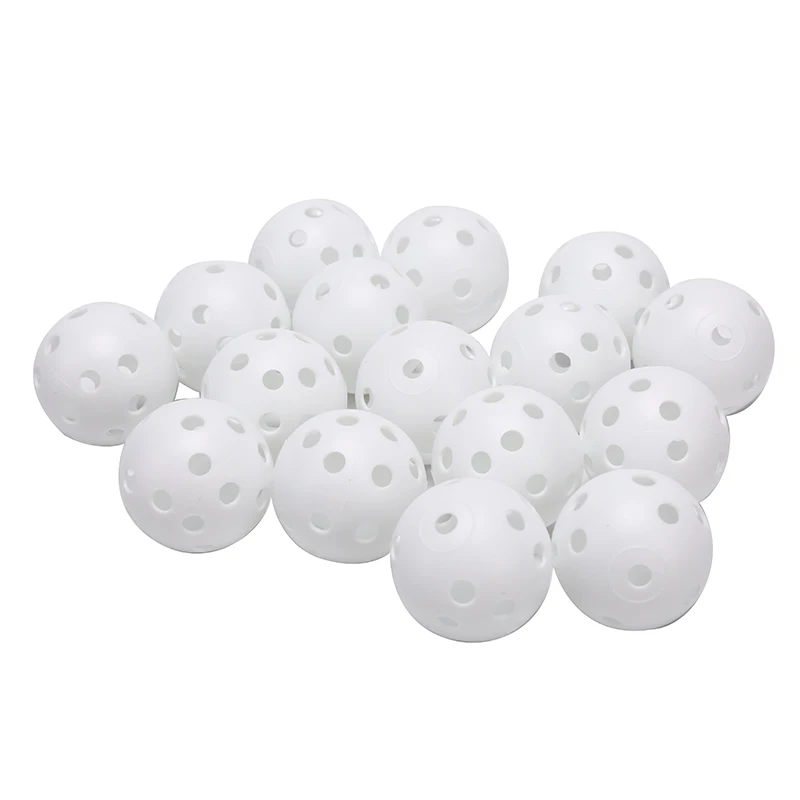 Воздушный поток полые мячи для гольфа пластиковые эластичные тренировочные принадлежности для гольфа спортивные аксессуары тренировочные шары для разминки