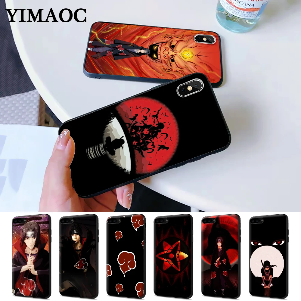 

Naruto Itachi Uchiha Japanese Pattern Silicone Case for iPhone 5 5S 6 6S Plus 7 8 X XS Max XR