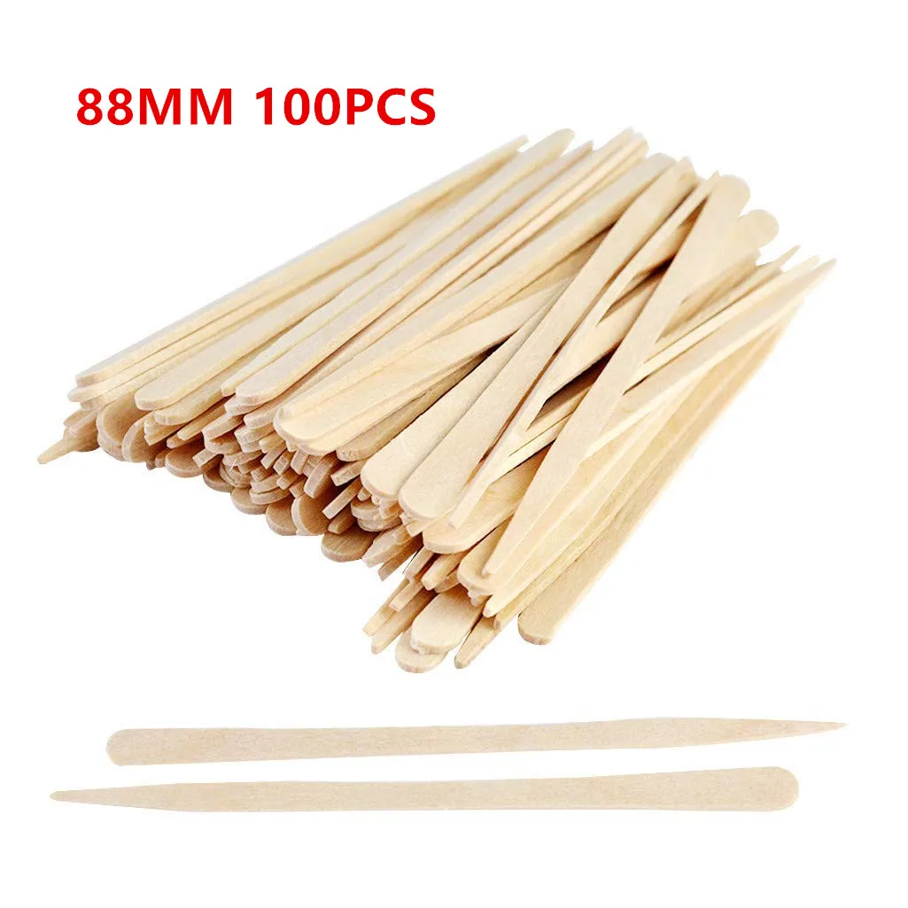 92pcs Waxing Wax Wooden Disposable Wooden Sticks Hair Removal