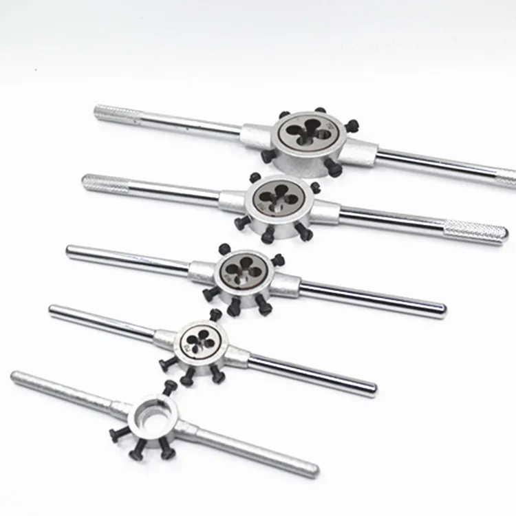 

Round Die Set of Fine Tooth Drift Holder Series Tap Holder, Tapping Tools Screw Teeth outside for Making