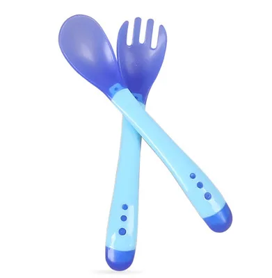 blue 2 Детская миска+ ложка+ вилка для кормления, набор посуды с рисунком медведя из мультфильма, детская посуда, столовая посуда, анти-Горячая пшеничная соломинка, тренировочная тарелка - Цвет: blue 2