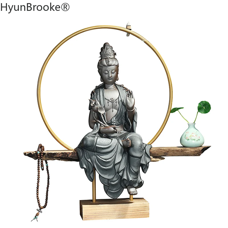 Горелка для благовоний Zen insence керамическая благовония статуя Будды цветочный