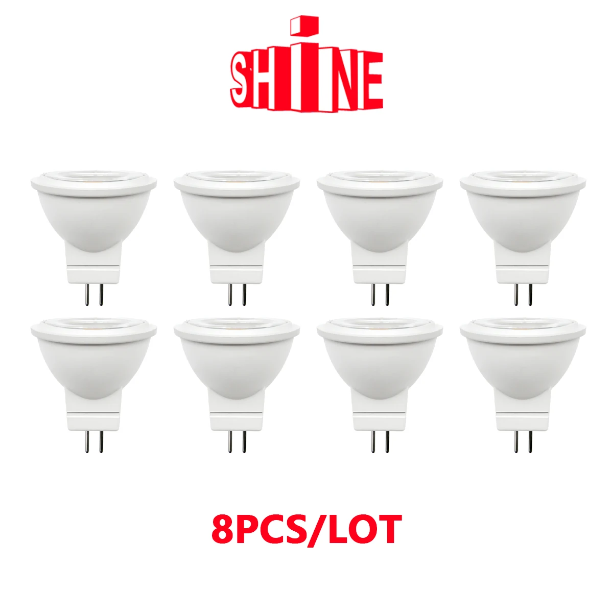 8PCS/LOT Energy Saving Spot Foco MR11 AC DC 12V Warm White 3000K LED Light Lamp For Home Decortion Replace 20W 25W HalogenLamp