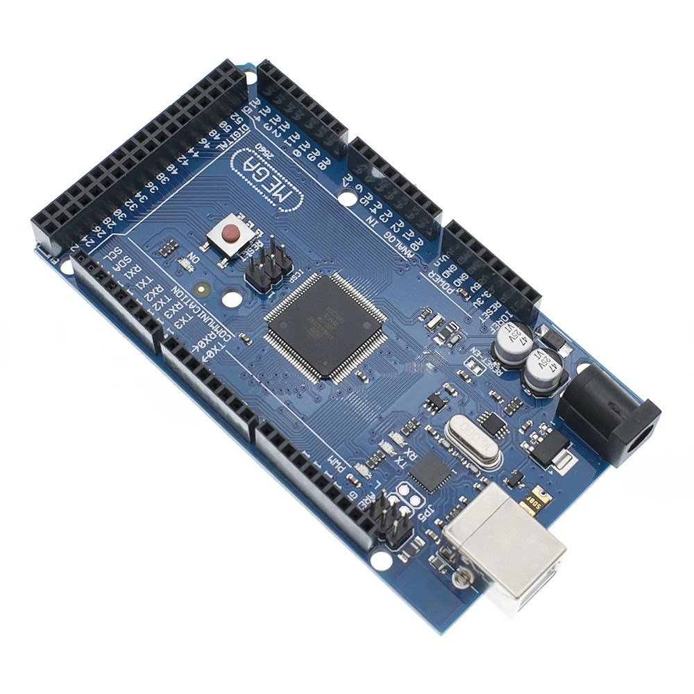 10 шт. Mega 2560 R3 Mega2560 REV3 ATmega2560-16AU, ATMEGA16U2-MU доска + USB кабель, совместимый 10 компл