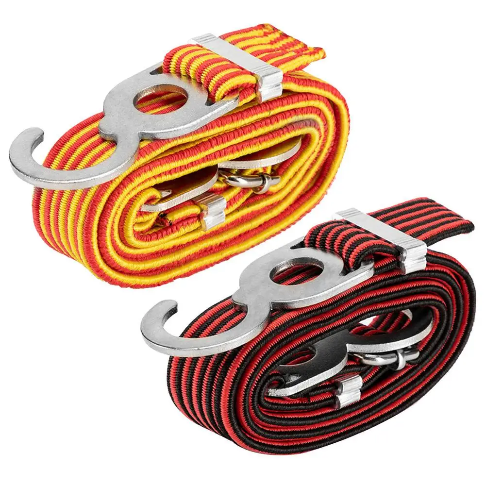 1M Bicycle Elastic Stretch Strap Heavy Duty Bungee Shock Cord Rope Tie for Outdoor Riding Trunk Luggage Straps |