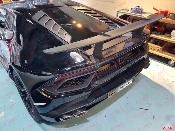 Z-ART Производительность углеродного волокна задний спойлер для Lamborghini Huracan заднее
