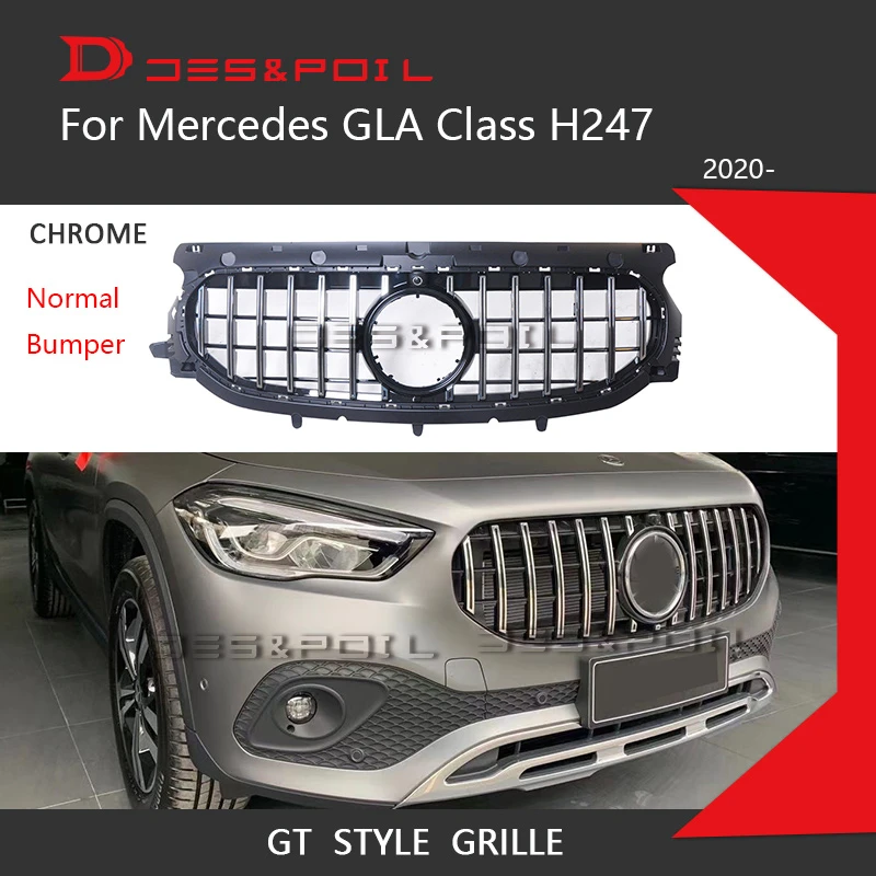 New Gla Class H247 Gt Grille Panamerica For Mercedes Benz Front Racing Grill 21 Gla180 Gla0 Gla2 Gla250 Amg Line Racing Grills Aliexpress