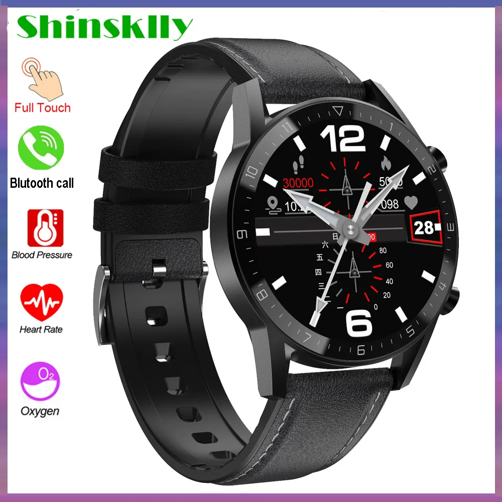 

Bluetooth Call Smart Watch Men Women 1.3 Full Touch Round Screen Smartwatch Heart Rate Fitness Tracker Pedometer Sport Watches