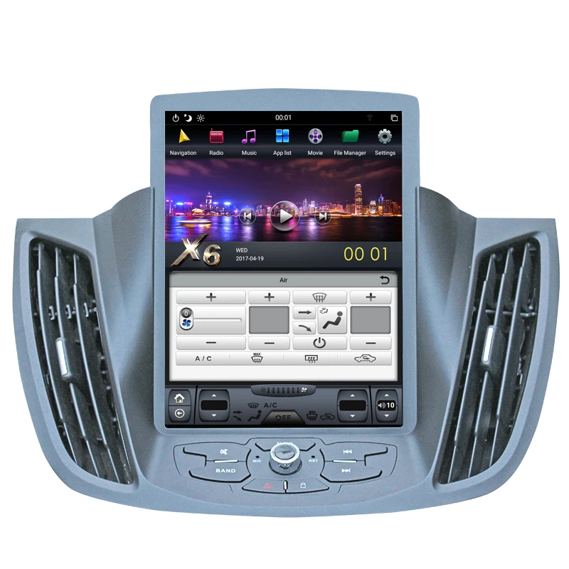 Perfect NAVITOPIA 10.4inch 4G+64GB Tesla Style Vertical Screen Android 8.1 Car DVD GPS Navigation for Ford Kuga 2013-2017 10