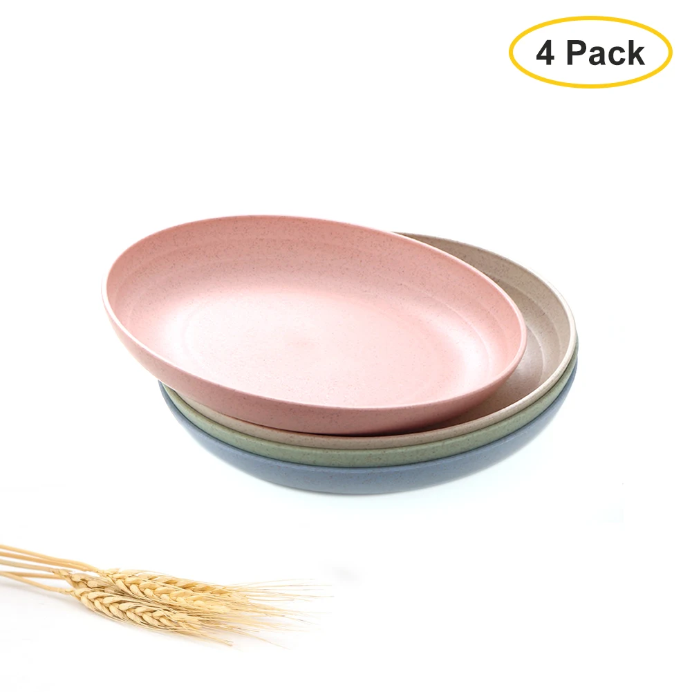 Lightweight Unbreakable Wheat Straw Plates 8 86 Inch Dinner Wheat Straw Plates 8 86 Inch