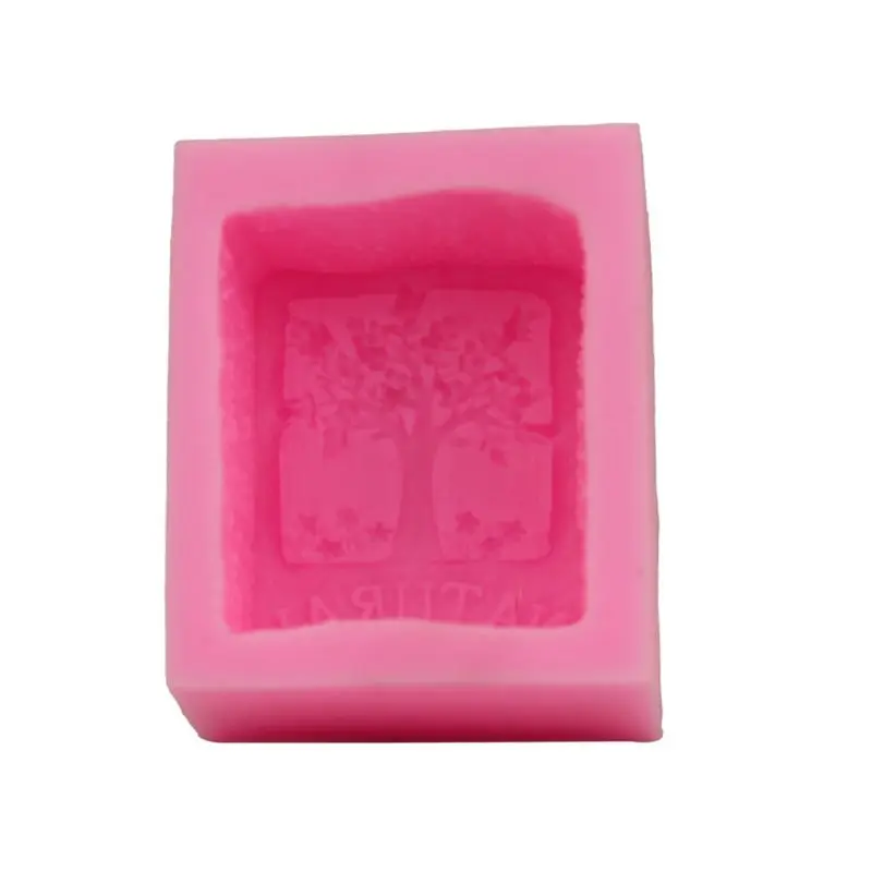 3D Дерево жизни натуральное Силиконовое Мыло Плесень DIY глина свеча выпечка торта DIY